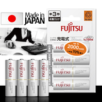 日本富士通 Fujitsu 低自放電3號1900mAh鎳氫充電電池 HR-3UTC (3號4入)送電池盒, , large