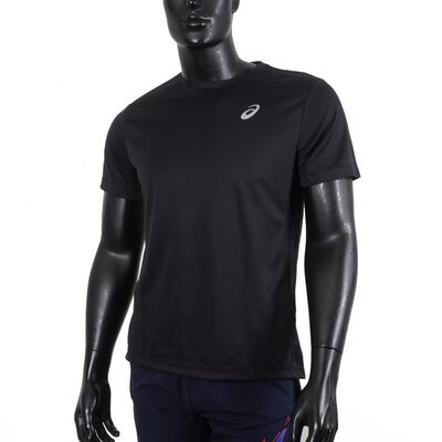 Asics 男 短袖 上衣 運動 訓練 慢跑 吸濕 快乾 柔軟 舒適 亞瑟士 黑 [2031E355-001]