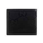 GUCCI Off The Grid GG 再生尼龍對開8卡短夾/黑色, , large