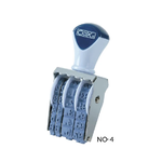 【COX 三燕】4號字 歐文 日付印 字高3.9mm /個 NO.4, , large