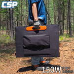 [CSP] 150W solar panel + deep cycle battery for camping and outdoor use backup power supply for camping and outdoor use for camper van SP-150+ UXC100S-12I 12V100Ah, , large