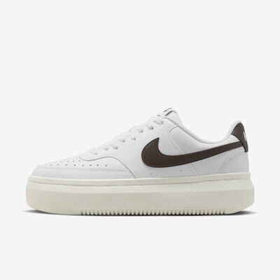 Kixpress-Nike W Court Vision ALTA LTR 女 休閒鞋 運動 厚底 奶油底 白黑 [DM0113-103]