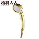 金色增壓蓮蓬頭整套1.5米(含軟管) 618-SH4TG, , large