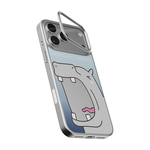 【HIPPORIZZ】iPhone 17 Pro Max Mirra鏡⾯磁吸⽀架殼 哈欠, , large