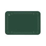 【Monster】 Soft Diatomaceous Earth Absorbent Mat &ndash; Border Series (60x40cm) &ndash; Green Border, , large