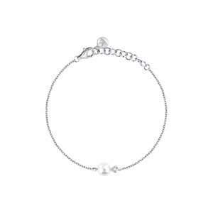 【MORELLATO】Perle Contemporary 925純銀珍珠美學手鍊-銀色 SAWM07