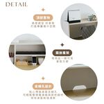 層架書桌 DE323, 奶茶色, large