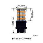 【PA LED】美規 3157 3156 55晶 5630 2835 SMD LED 橘光 黃光 方向燈 角燈 小燈, , large