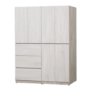 【唯熙傢俱】歐森淺灰雙色5尺衣櫃
