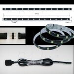【清倉品】粉紫光 台製晶片 防水燈條 12晶 36晶體 30公分 SMD LED 氣氛燈 車廂燈 日行燈 車底燈, , large