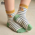 [凱美棉業] 純棉止滑童襪 童趣森林款 男童襪 1-3歲, , large