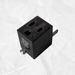 90度 L型 黑 三轉二孔 向左 電源 轉接頭  原廠保固一年, , large
