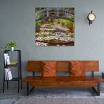 【御畫房】睡蓮 國家一級畫師手繪油畫80&times;80cm(VF-175), , large