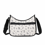 Lesportsac Classic Hobo 經典斜背包 側背包 旅用通勤包 送禮 禮物 推薦 女包(素描花卉), , large