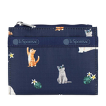 Lesportsac Small Wallet 卡夾零錢包 零錢袋 鑰匙包 送禮 禮物 推薦(熱帶度假貓咪), , large