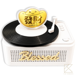 【TLH】黃金9999擺件 笑臉元寶+藍芽音響 金重0.1g (中秋節 祝壽 生日 送禮), , large