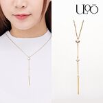 ULOO Glimmer 氣質佳人流線項鍊-金色 UN4003310, , large
