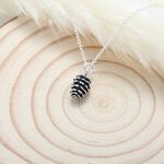 【Angel & Me】Cute Pinecone 925 sterling silver necklace Valentine Day gift, , large