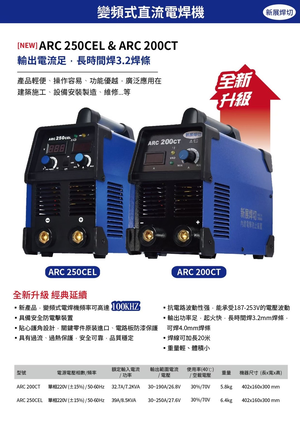 WIN 五金 新展焊切 ARC-250CEL 電焊機  防電擊 點焊機 切割機 電焊機 電銲機 4.0焊條 連續操作