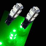 【PA LED】T10 綠光 9晶 27晶體 SMD LED 耐熱底座 小燈 方向燈 儀表燈 定位燈 室內燈 牌照燈, , large