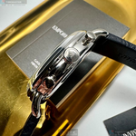 [星晴錶業]ARMANI手錶,42mm,AR00085寶藍色錶面銀錶殼深黑色真皮皮革錶帶款, , large