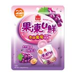 義美果凍U鮮-香甜葡萄蒟蒻228g, , large