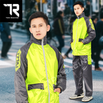 [TDN] Fengxing Racing Two-Piece Raincoat (Sports Raincoat ES4302) Fluorescent Green Size XL, , large