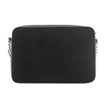 Michael Kors 銀字logo方形鏈帶斜背包/黑色, , large