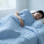 【青鳥家居】四季皺皺被 四季被 夏被 棉被 被子 四季棉被 棉被單人 夏天被子 四季被子 單人棉被 單人尺寸 無須被套, , large