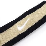 NIKE SWOOSH 頭帶 止汗髮帶 健身 訓練 跑步 籃球 運動 時尚 吸汗 乾爽 透氣 彈性 柔軟 舒適 黑金, , large