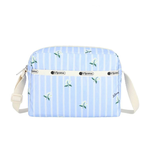 Lesportsac Daniella Crossbody 拉鍊斜背包 側背包 通勤隨身包 送禮 禮物 推薦 女包(茉莉花條紋), , large