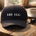 【LIFE&EGG】Classic Logo Embroidered Baseball Cap /Black, , large