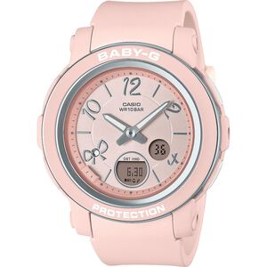 CASIO 卡西歐 BABY-G 緞帶雙顯女錶-粉色 BGA-290RA-4A