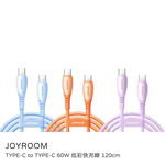 【山水之寶】JOYROOM TYPE-C to TYPE-C 60W炫彩快充線 120cm, , large
