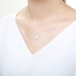 【Angel & Me】可愛 長頸鹿 s925純銀項鍊 生日 情人節 聖誕禮物, , large