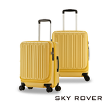 【PANTHEON PLAZA】展示品限量出清 SKY ROVER CRYSTAL 19吋 璀璨晶鑽 前開式可擴充拉鍊硬殼行李箱 SRI-1808SF 紫水晶, , large