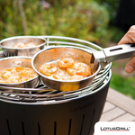 【德國LotusGrill】G340無煙烤肉超值七件組 (烤爐+平底鍋組+玻璃蓋+腳架+夾+刷+炭精), , large