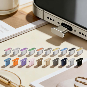 【山水之寶】素色&閃粉款Type-C充電孔金屬防塵塞iPhone安卓手機Airpods pro3藍芽音箱/滑鼠/耳機、平板筆電均適用