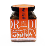 Dried Shrimp, Mushroom, and Goose Oil Sauce Mixed in a Glass Jar (200g x 1), , large