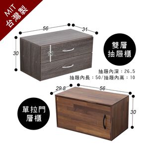 免運 台灣製 澄境 工業風雙抽櫃 單門櫃 空櫃 抽屜櫃 置物櫃 商品櫃 收納櫃 書櫃 櫃子 SP092