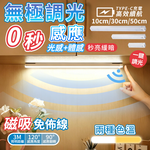 【高品生活】LED磁吸無極調光感應燈｜人體感應夜燈｜USB充電衣櫃燈｜免釘壁掛櫥櫃燈｜走廊樓梯小夜燈, , large