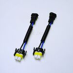 【PA LED】H8 H11 H16 霧燈 大燈 重機 汽車 耐高溫 陶瓷燈座 高瓦數燈泡必備 加粗線組 對接式, , large