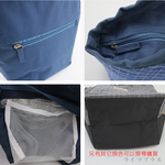 日本進口格紋保冷保溫袋-水藍色-1入, , large