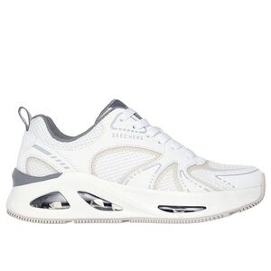 Kixpress-Skechers Uno Ego 女 運動休閒鞋 增高 舒適 穿搭 白 灰 [177474WGY]