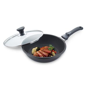 Miyaco 米雅可 遠紅外線陶瓷不沾平底鍋無蓋附蓋 附蓋28cm-Leidea樂德兒