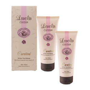 澳洲 Careline 綿羊霜含玫瑰精油及維他命E (2入組 100ml/罐)