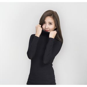 女款高領★貝柔機能保暖發熱衣-隨機色