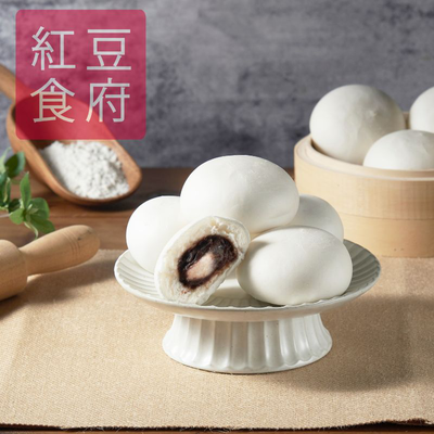【紅豆食府】紅豆麻糬包 4入/袋