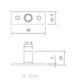 Pulley sliding door locator, , large