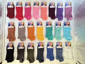 【伸展台】《RUNWAY SOCKS》日系/韓系 糖果襪 22色 雙針筒隱形船襪-『中綠』 數量有限 售完為止